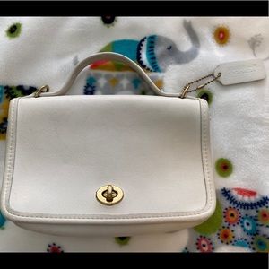 Vintage Mini Coach Purse (White)